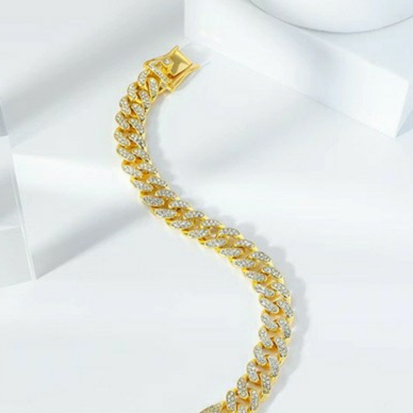 1pc Men's Rhinestone Bracelet - Picture 6 of 6